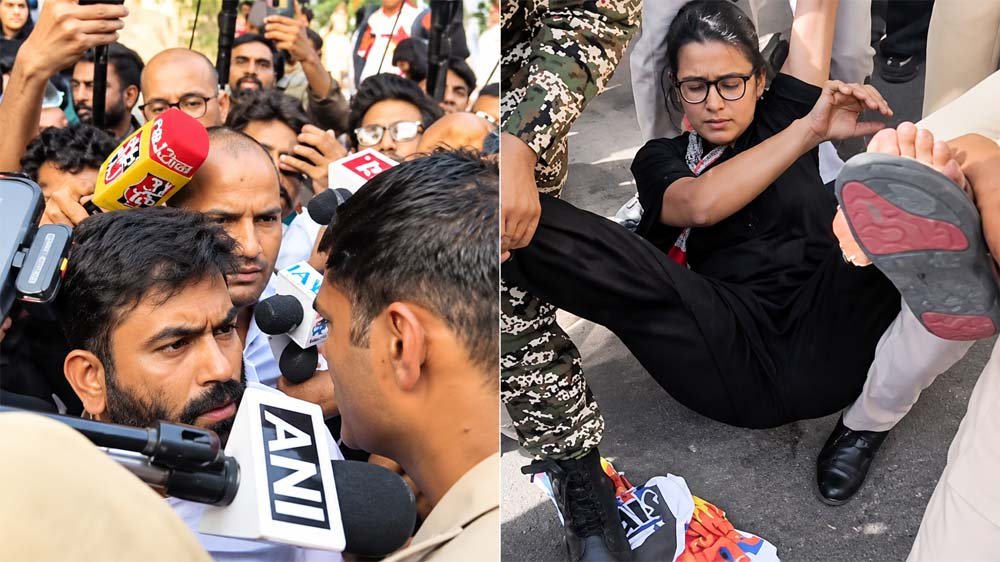 दिल्ली में अभिजीत दीपके और नेहा बोरा हिरासत में, तिरंगा रैली से पहले पुलिस की कार्रवाई; ममता बनर्जी बोलीं- यह अघोषित आपातकाल