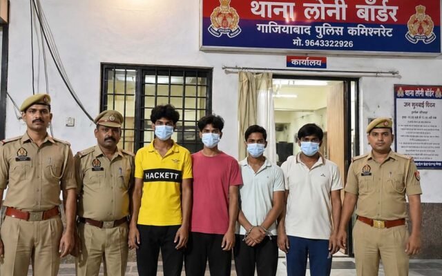 प्रेमिका से मिलने पर युवक को अगवा कर पीटा, चार गिरफ्तार: गाजियाबाद में पिता-भाई भी शामिल, पुलिस ने घेरा तो युवक को रास्ते में छोड़कर भागे