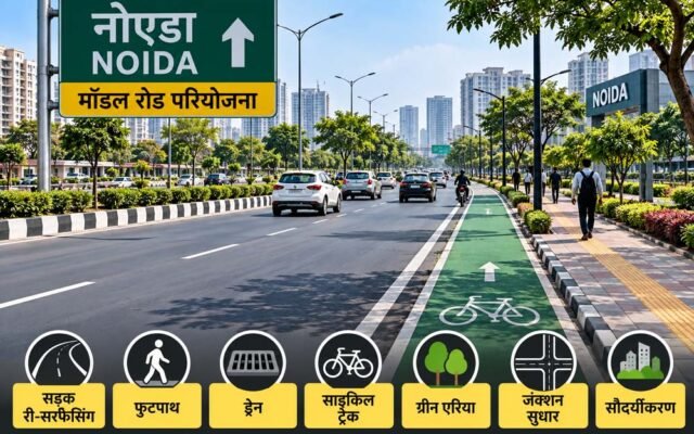 नोएडा में 15 सड़कें होंगी मॉडल रोड, 47.27 किमी हिस्से पर 263.77 करोड़ खर्च की योजना
