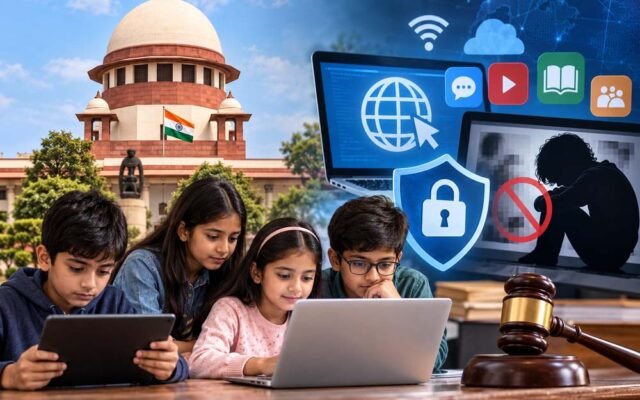 सुप्रीम कोर्ट की अहम टिप्पणी: बच्चों को इंटरनेट से दूर रखना समाधान नहीं, ऑनलाइन सुरक्षा के लिए बनेगा राष्ट्रीय डेटाबेस