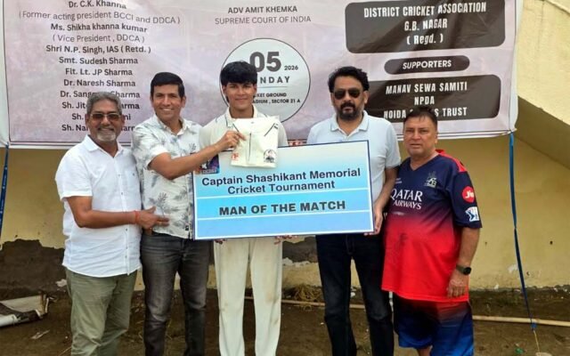 कैप्टन शशिकांत मेमोरियल क्रिकेट टूर्नामेंट: वंडर्स और एमएस स्पोर्ट्स की शानदार जीत, दक्ष चंदेल व बासित बशर चमके