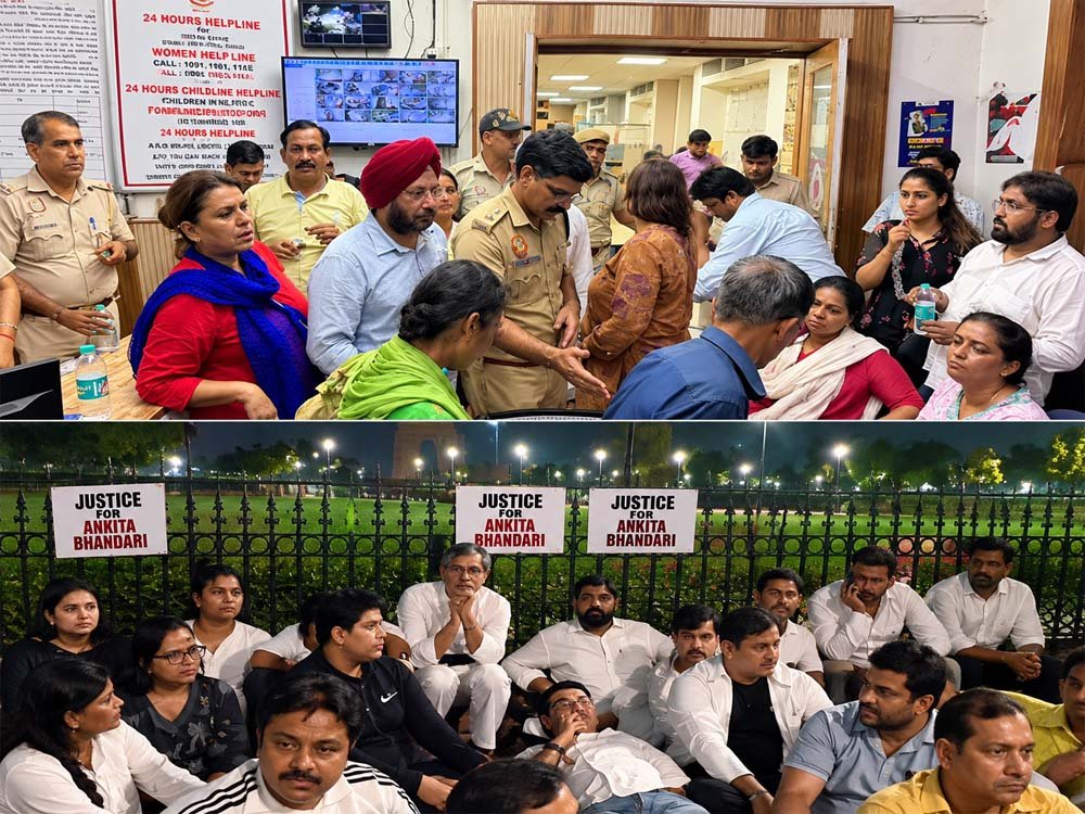 अंकिता भंडारी हत्याकांड: न्याय की मांग को लेकर दिल्ली में प्रदर्शन, माता-पिता हिरासत में लेने के बाद रिहा