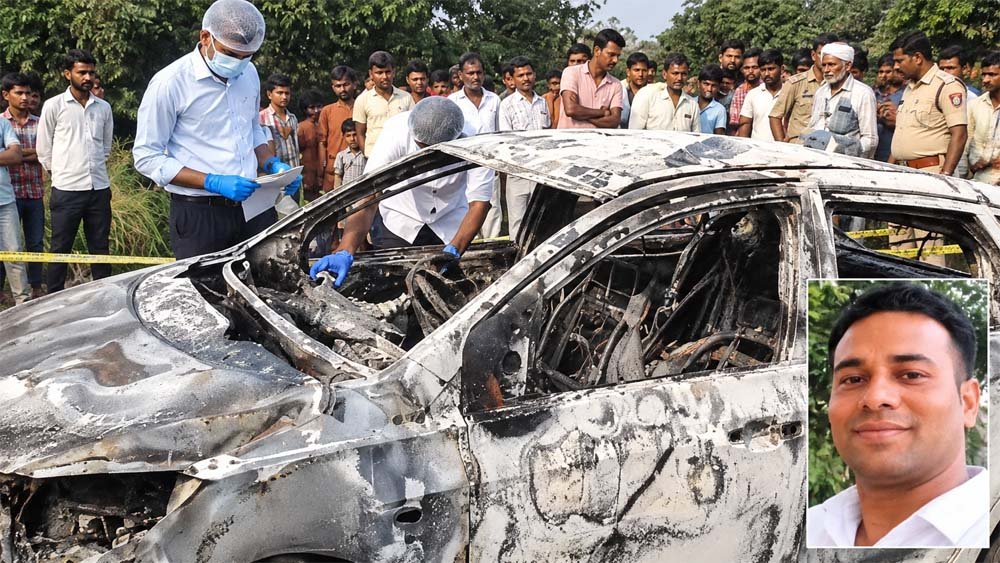 बाराबंकी में CNG कार बनी आग का गोला, चालक की दर्दनाक मौत; चार महीने पहले खरीदी थी गाड़ी