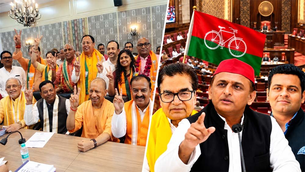 यूपी से राज्यसभा के लिए 10 सदस्य निर्विरोध निर्वाचित, भाजपा के 8 और सपा के 2 उम्मीदवार जीते
