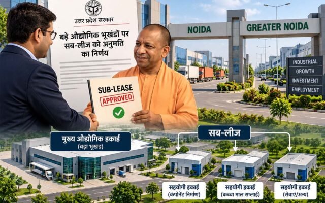 नोएडा-ग्रेटर नोएडा में उद्योगों को बड़ी राहत, बड़े भूखंडों की सब-लीज का रास्ता साफ