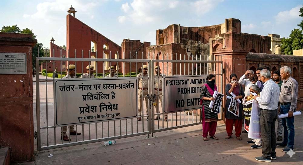 जंतर-मंतर पर अब नहीं गूंजेंगे विरोध के स्वर, केंद्र सरकार ने प्रदर्शनों पर लगाई पूर्ण रोक: रामलीला मैदान समेत 3 नए ठिकाने तय
