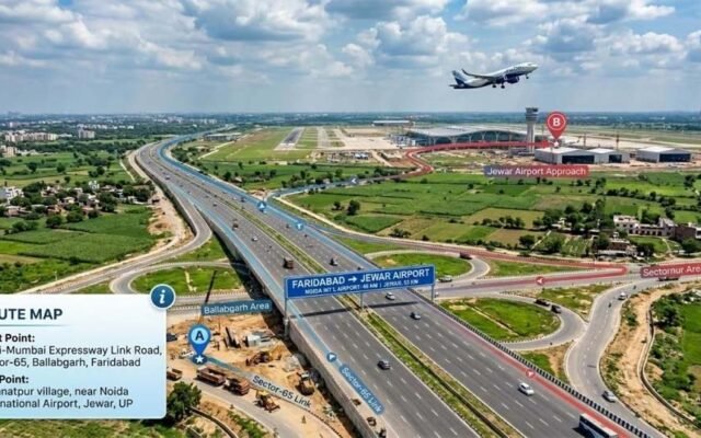 जेवर एयरपोर्ट की कनेक्टिविटी के लिए ₹3,630.77 करोड़ की मंजूरी, फरीदाबाद से सीधा संपर्क होगा बेहतर