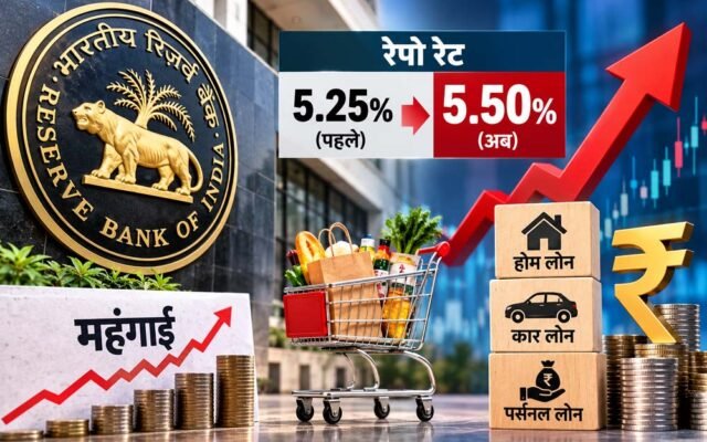 RBI ने बढ़ाया रेपो रेट, महंगे हो सकते हैं लोन