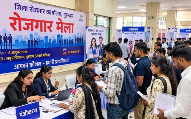 गुरुग्राम में आज रोजगार मेला, 12वीं पास से ITI और स्नातकोत्तर तक के युवाओं को मौका